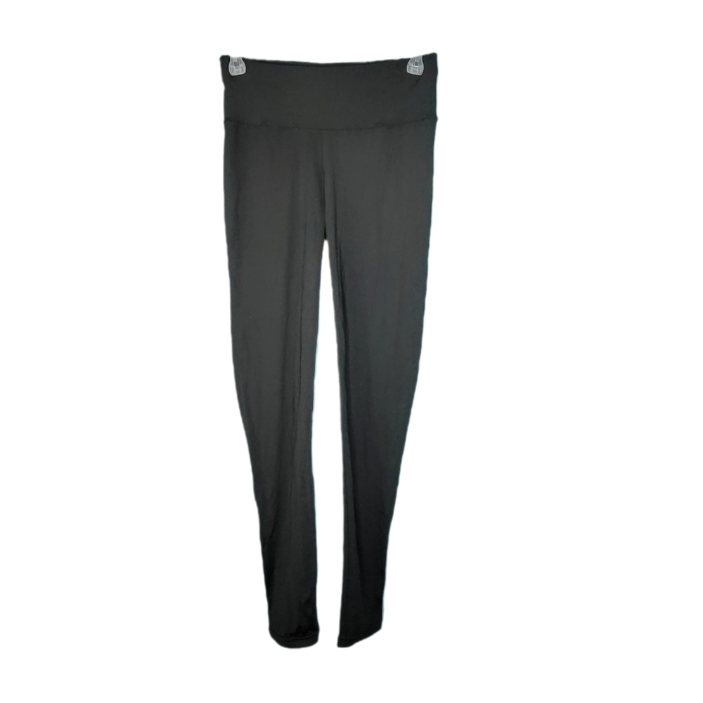 Black Scrunch Butt Full-length Leggings Mid-rise Women's Size Medium